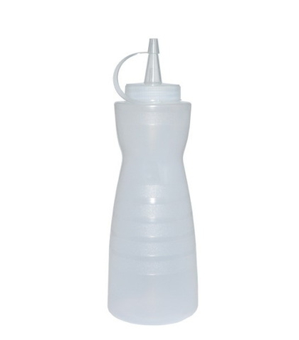 Емкость для соуса 700 мл. d=68 мм. h=240 мм. фигурная с крышкой прозрачная MG /1/24/ 1748/64239