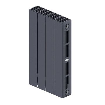 Радиатор Rifar SUPReMO 500 "титан" - 4 секции подключение боковое