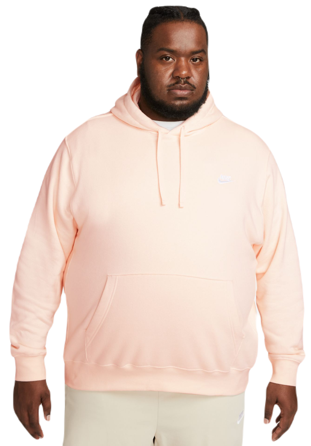 Мужская теннисная кофта Nike Sportswear Club Fleece Pullover Hoodie - Розовый