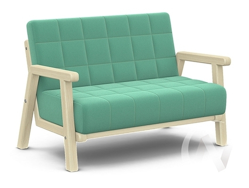 Диван Кроха ДМ 001.01 (бесцветный лак/TENERIFE AGVAMARINE)