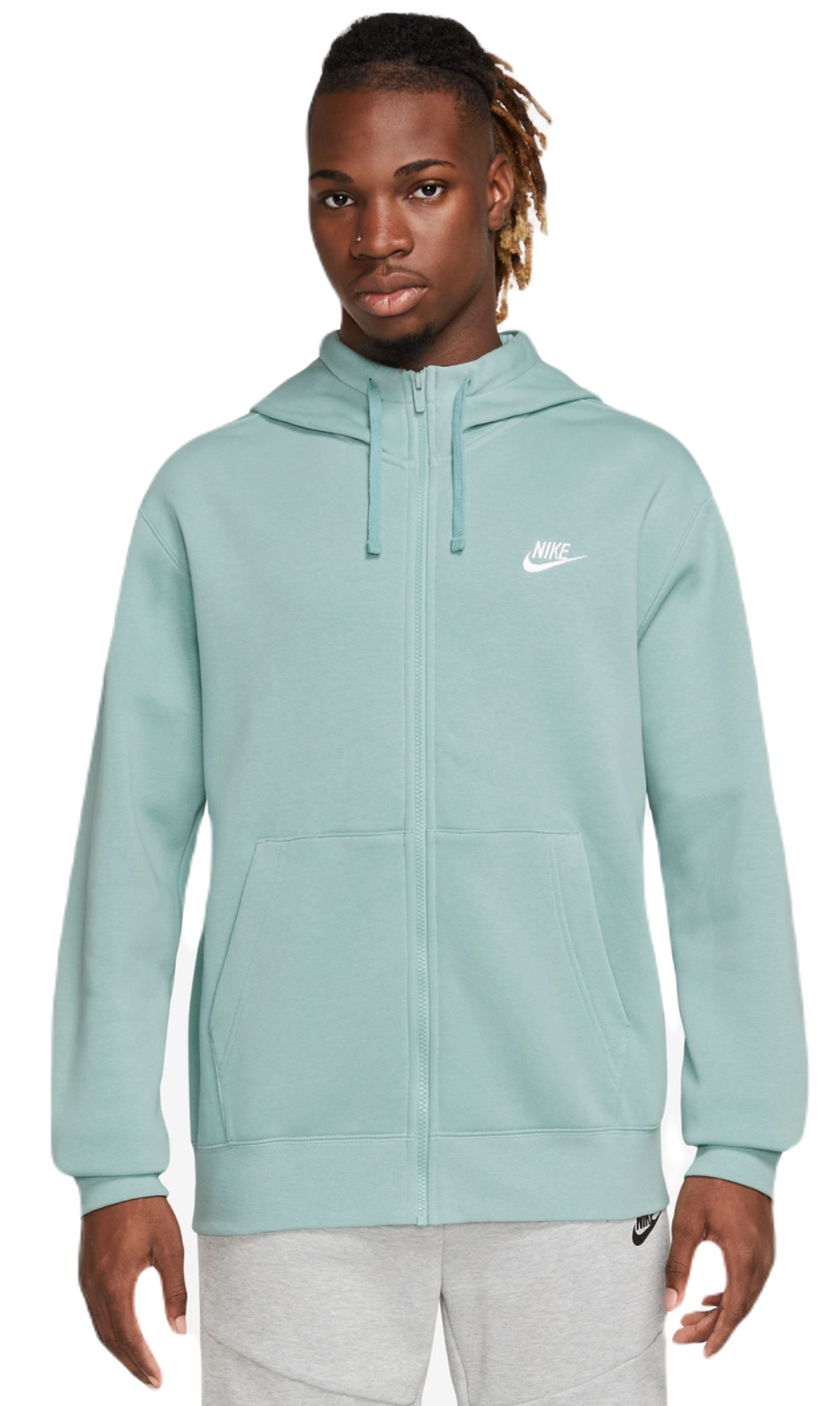 Мужская теннисная кофта Nike Swoosh M Club Hoodie FZ BB - Мятный