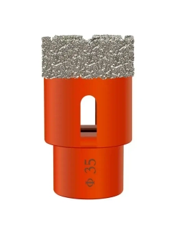 Набор алмазных коронок по керамограниту, плитке, камню (6 штук, 20-68 мм, резьба M14)шуруповeртadapter с чемоданом