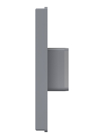 Выход стенной КФ фланец 55х110 жалюзи 150х150 ASA Gray ERA