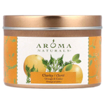 Aroma Naturals, Soy VegePure, свеча Clarity, удобна для путешествий, апельсин и кедр, 79,38 г (2,8 унции)