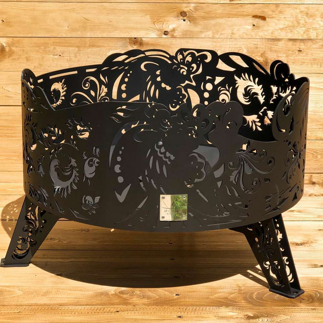 Костровая чаша Искры Костра Хохлома