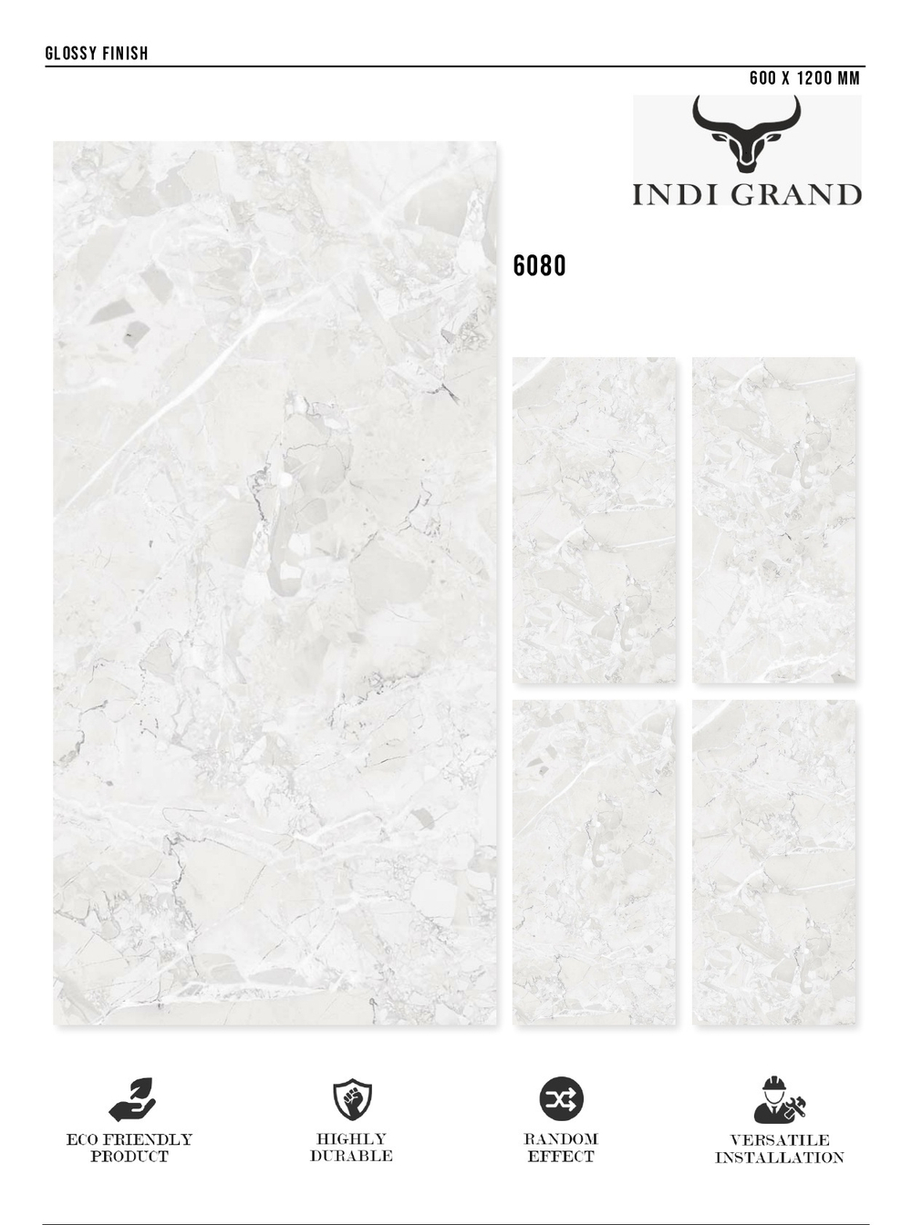 Керамогранит glossy №1 60х120, 6080