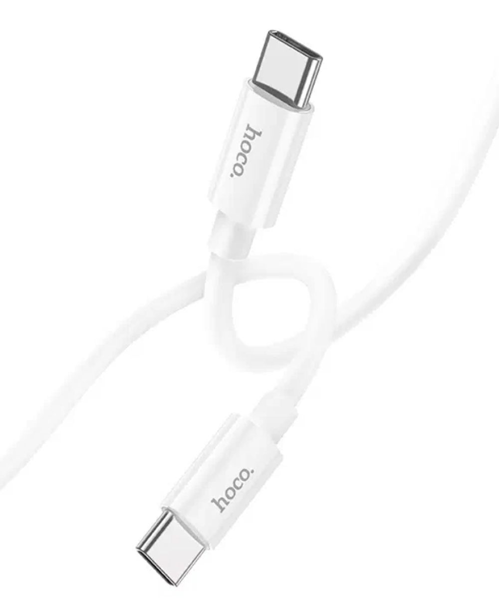 Кабель HOCO X87 Type-C-Type-C 60W 3A 1м Silicone White