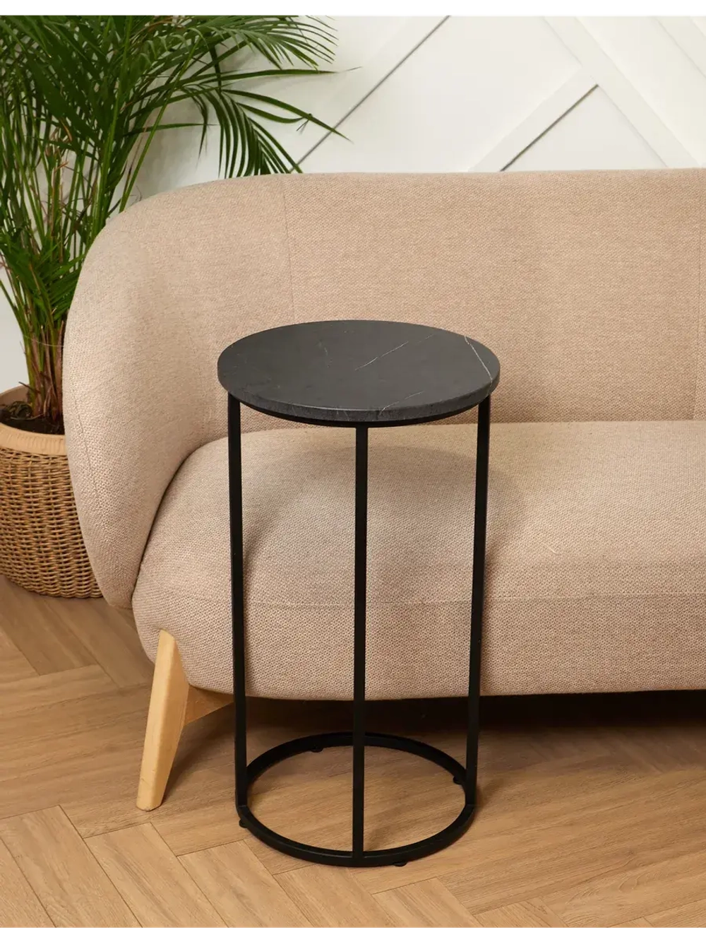 Журнальный столик круглый приставной