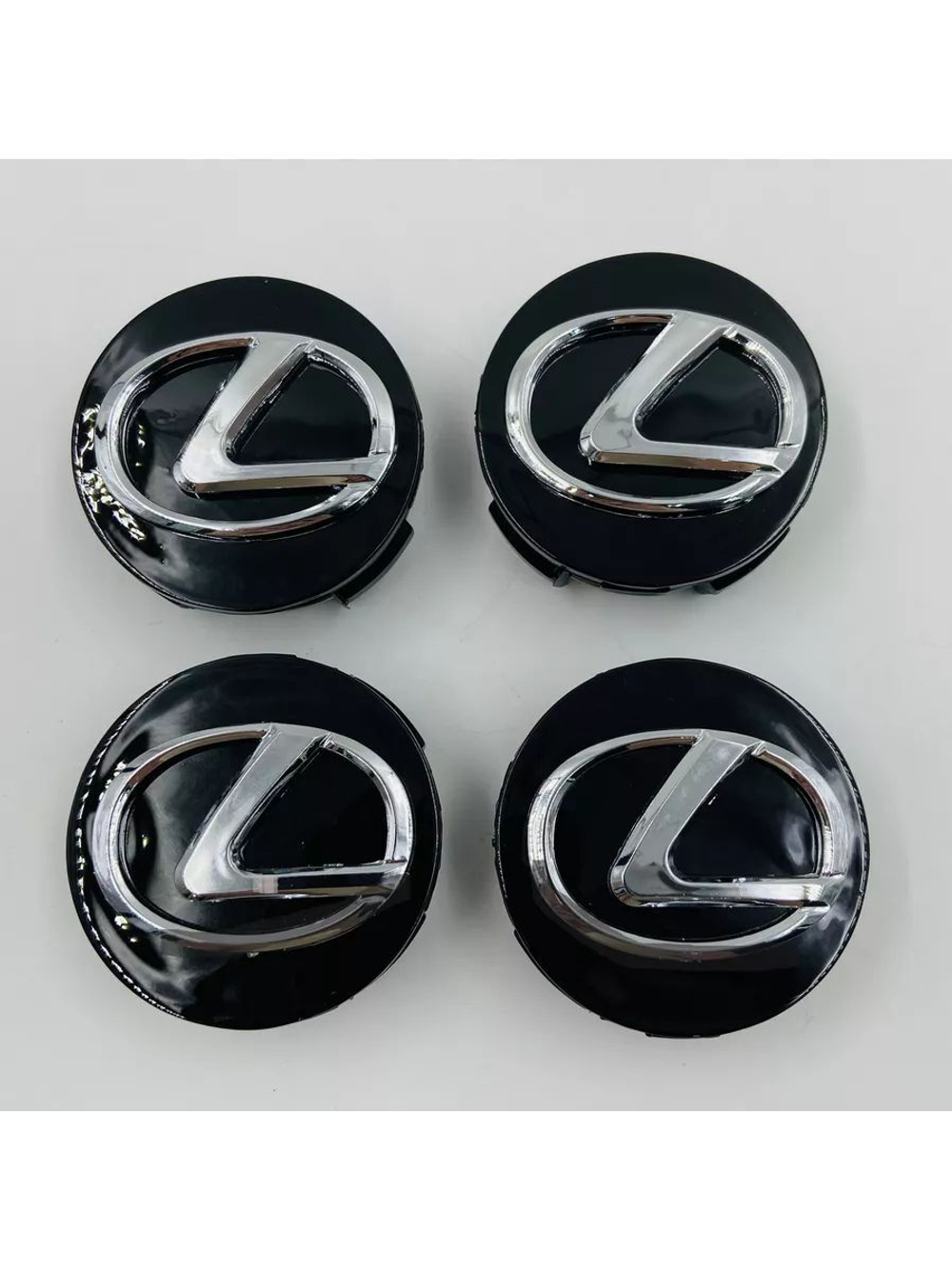 Колпачки заглушки на литые диски с эмблемой Lexus 62 мм 4 шт
