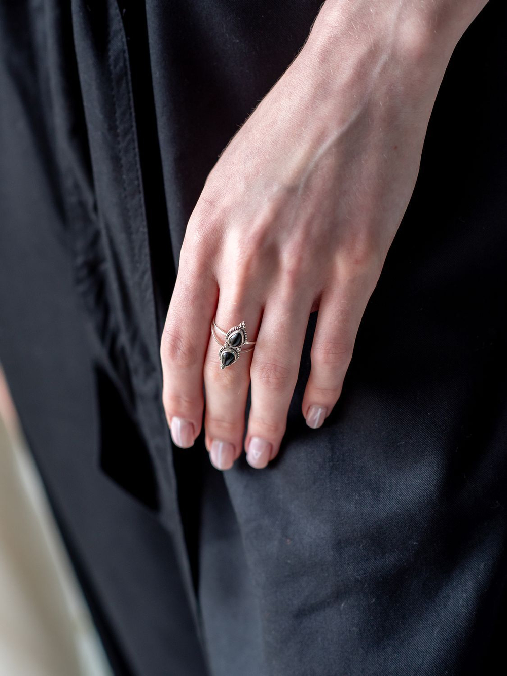 Комбинезон из вискозы (черный)