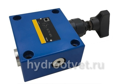 DC10P1-1X/200 - Подпорно-тормозной клапан Ду10, монтаж на плиту, давление регулировки до 200 бар