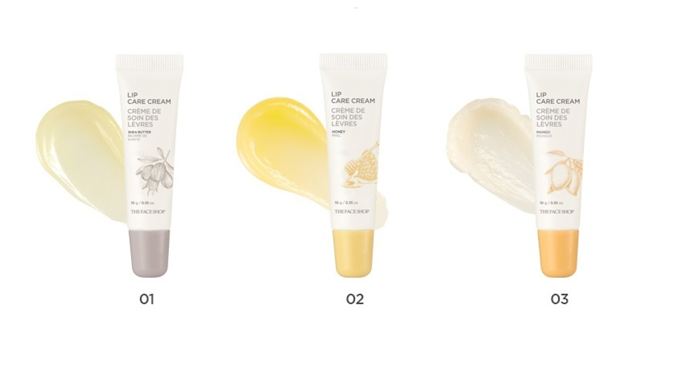 The Face Shop Lip care cream Shea Butter крем-уход для губ с маслом Ши 01