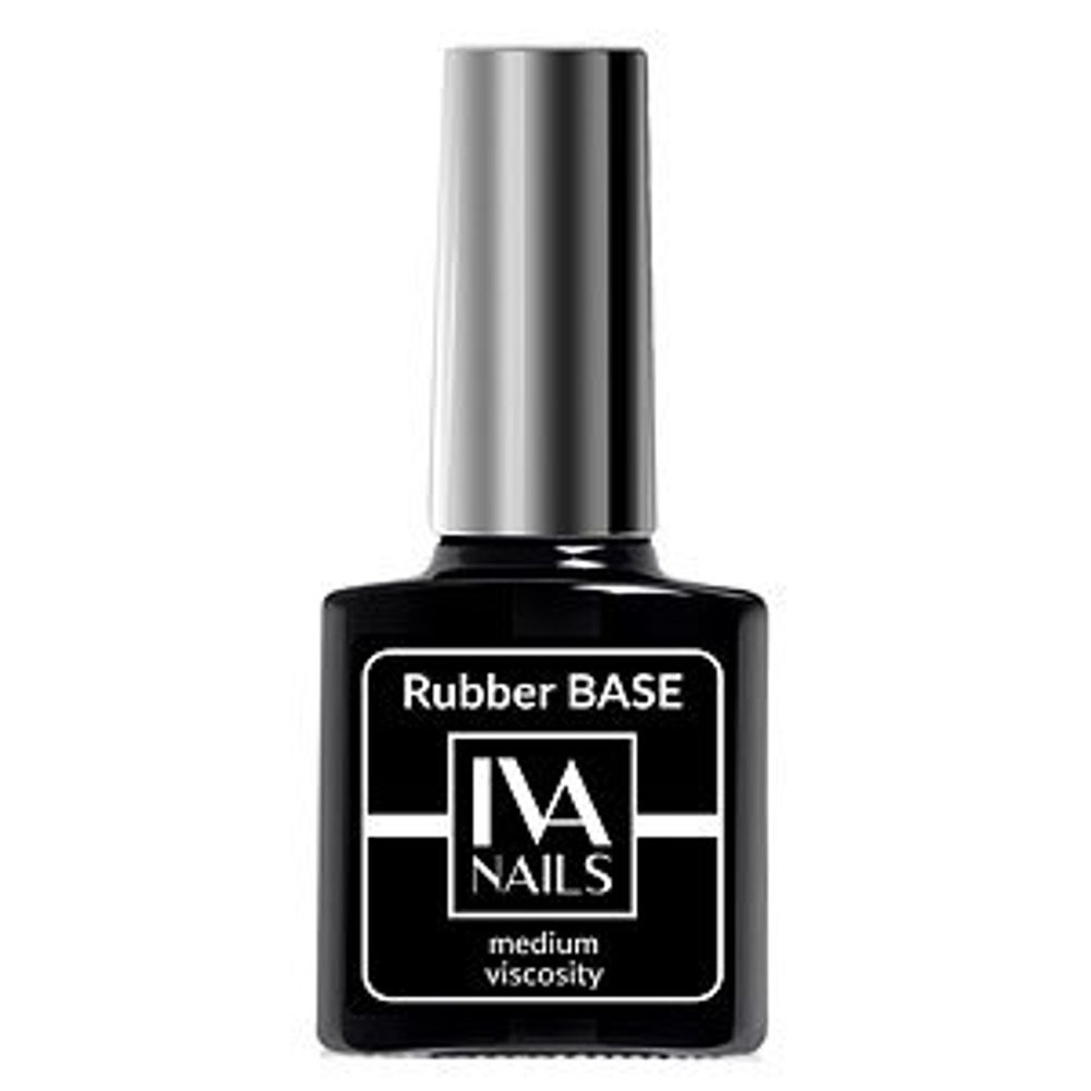 Base Rubber Medium Viscosity 8ml, IVA NAILS