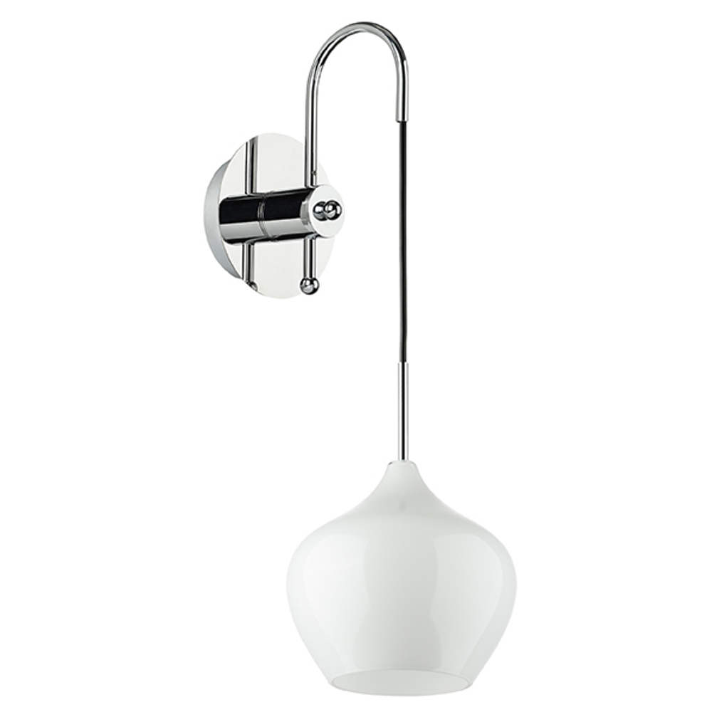 803540 Бра PENTOLA 1х40W E14 ХРОМ/БЕЛЫЙ