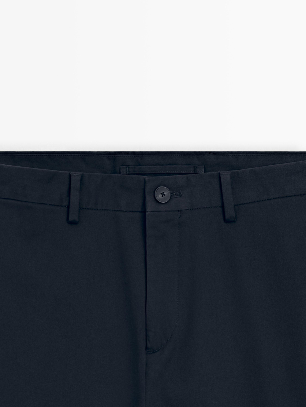 Massimo Dutti Зауженные брюки из хлопка, темно-синий