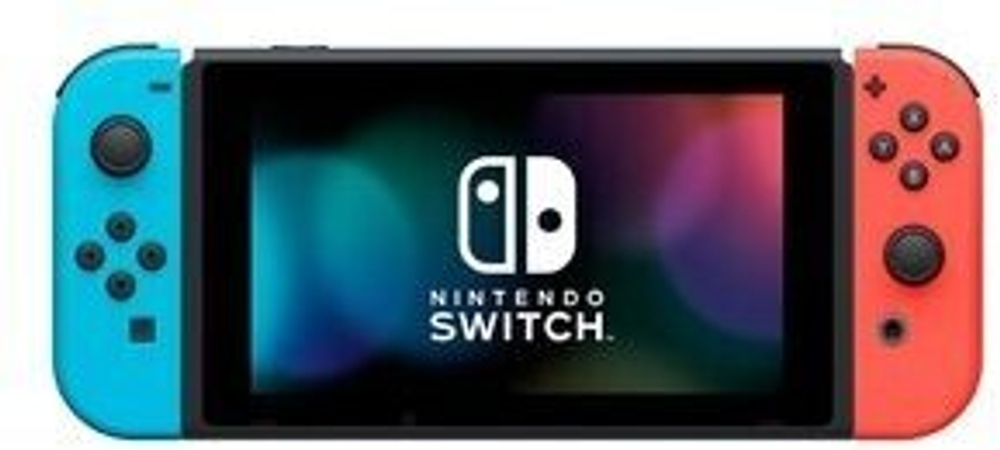 Игровая приставка Nintendo Switch OLED 64 ГБ, без игр, неоновый синий/неоновый красный