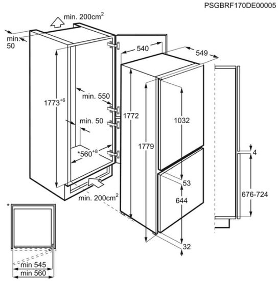 Встраиваемый холодильник Electrolux RNS7TE18S