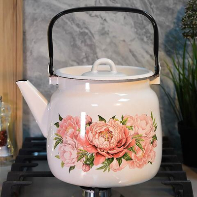 Чайник 3,5л "Букет пионов"