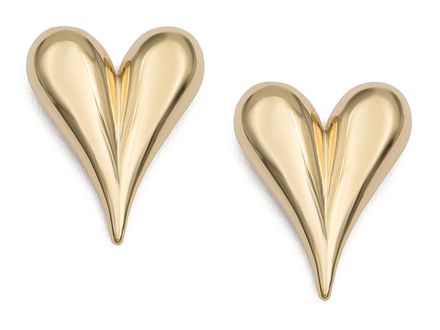 Серьги-гвоздики "Сердце" 24,5мм