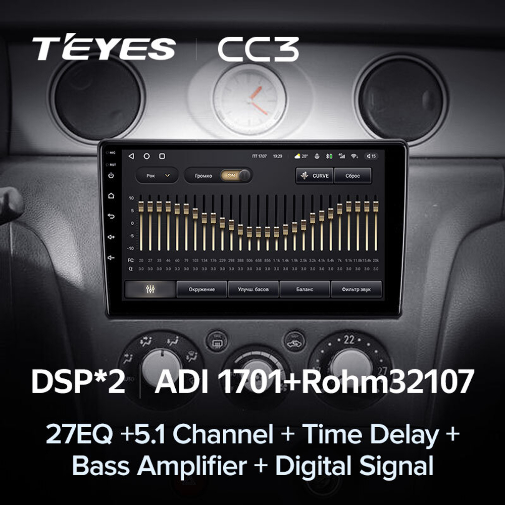 Teyes CC3 9" для Mitsubishi Outlander 1, Airtrek 2002-2008