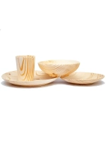 Набор тарелок+стакан  "ABIES SIBIRICA".