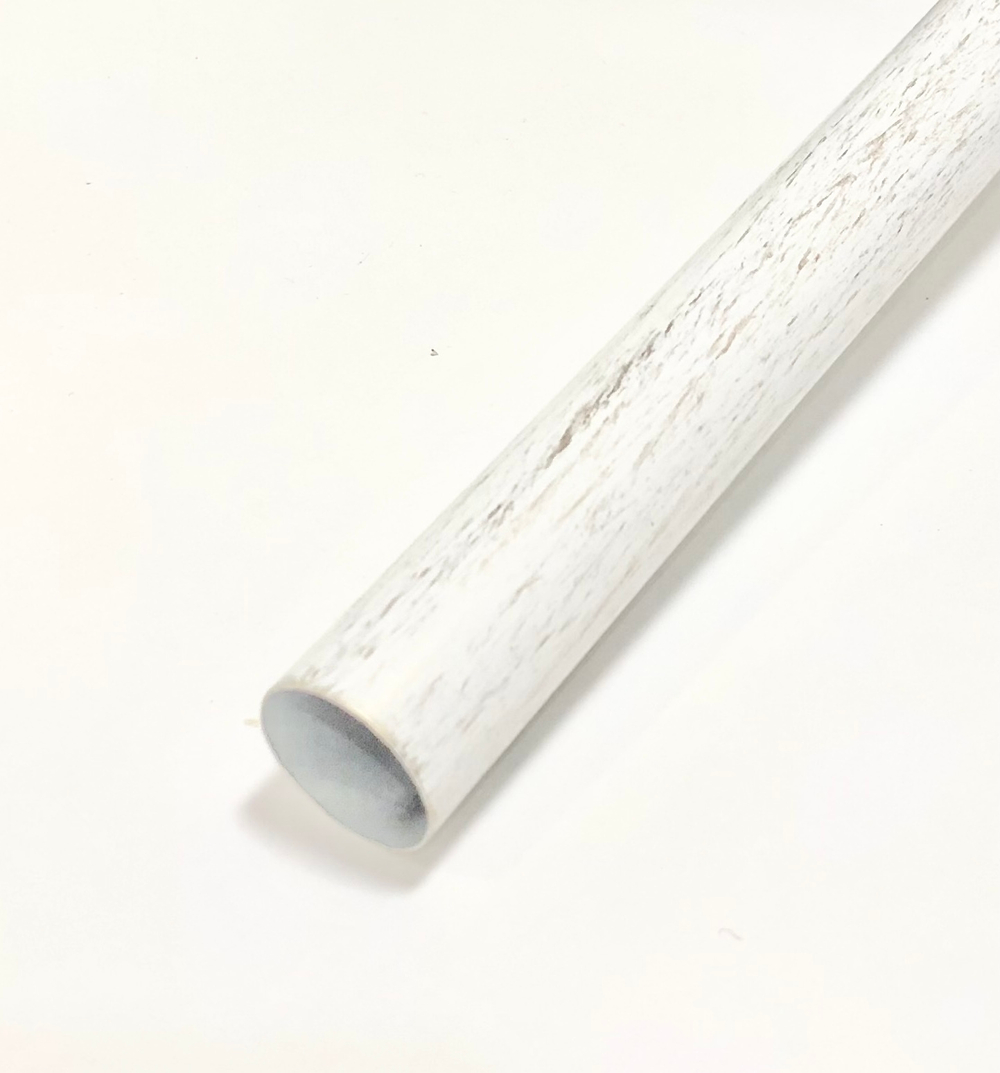 Карниз кованый для штор Луксор d25/16 мм двухрядный, цвет белое золото