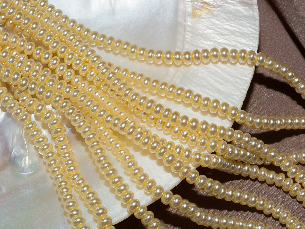 Жемчуг 4мм, "Майорка. Имитация", рондель