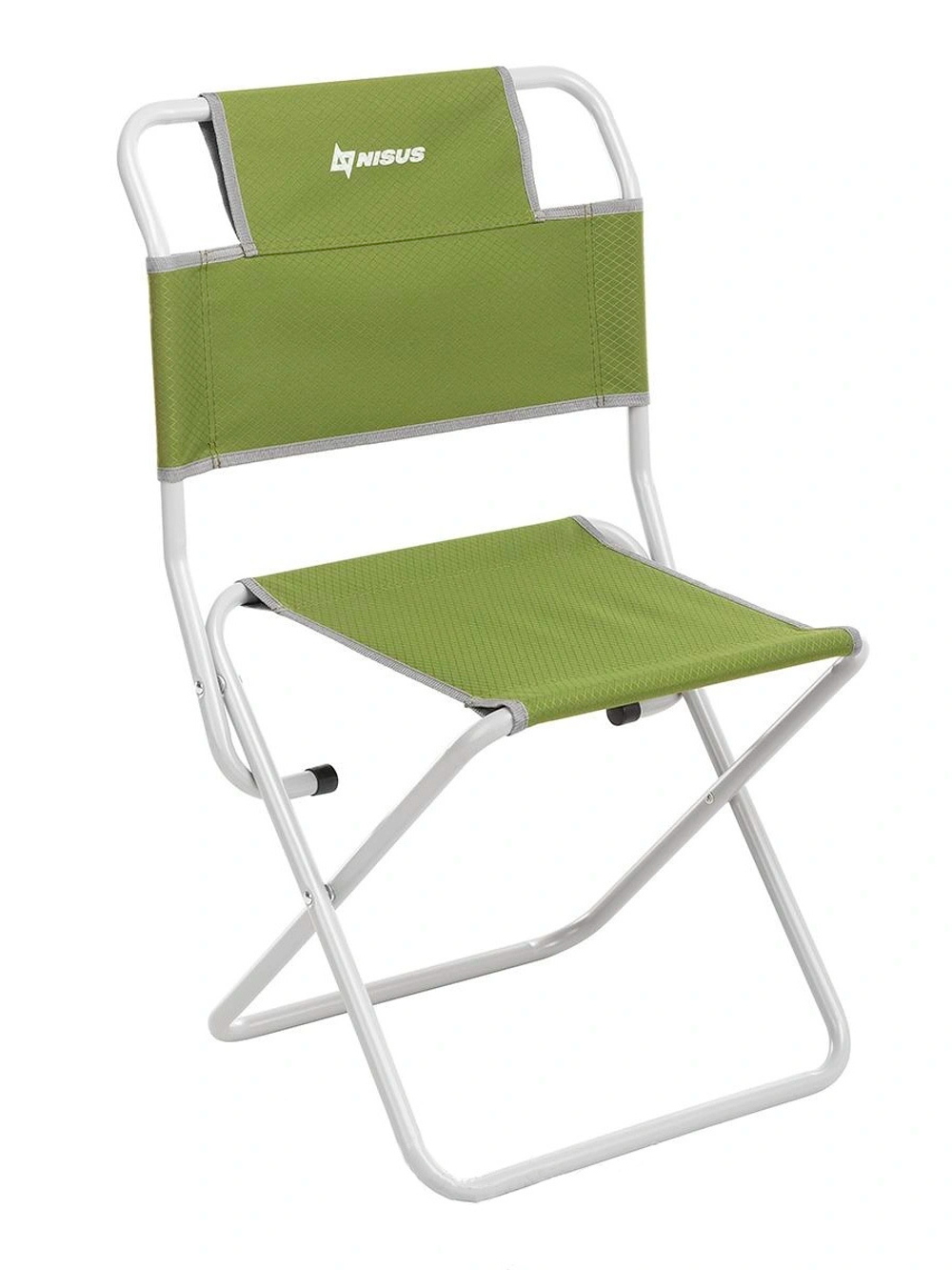 Стул туристический со спинкой Nisus СР-400.19с (ст.труба д19) Green (T-N-TC-400.19s-G)