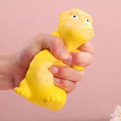 Декомпрессионная игрушка, желтая искусственная горилла, настольная офисная игрушка