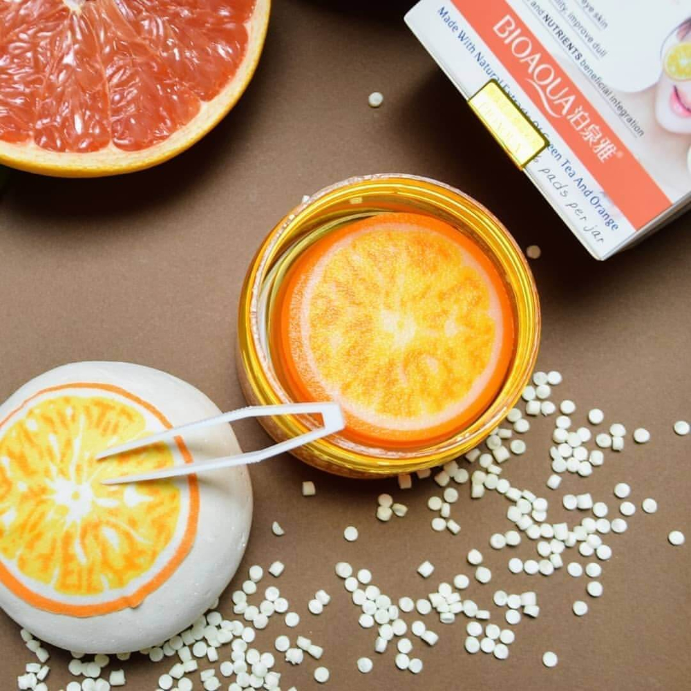 Тканевые маски для кожи вокруг глаз с экстрактом апельсина, 36 шт