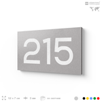 Номер на дверь 215, табличка на дверь для офиса, квартиры, кабинета, аудитории, склада, голубой 120х70 мм, Айдентика Технолоджи