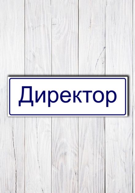 Табличка на дверь "Директор"