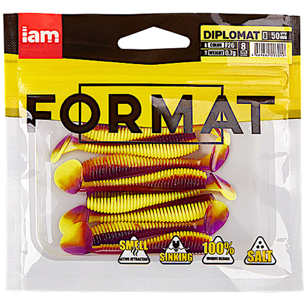 Мягкая приманка IAM Format Diplomat 100мм 6.0г -