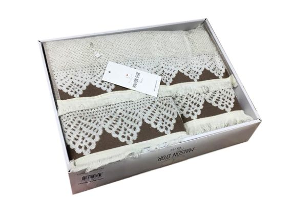 Набор полотенец JACQUARD NATURELLE 3 предмета Maison Dor Турция