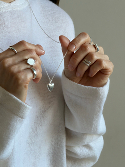 подвес сердце Большая любовь с индивидуальной гравировкой