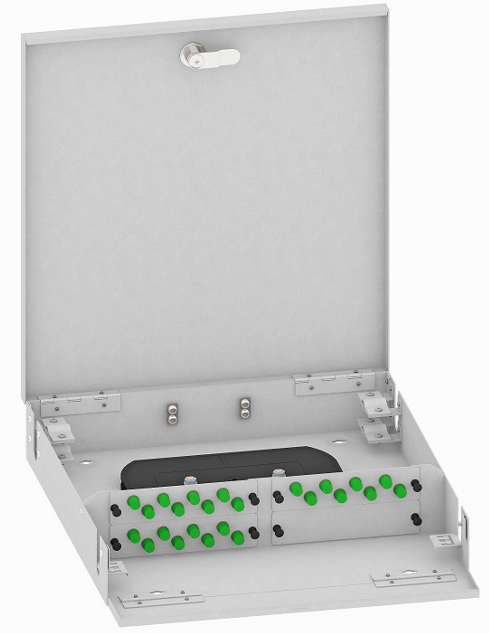 Кросс оптический настенный  TopLAN КРН-Top-24FC/A-OS2-GY