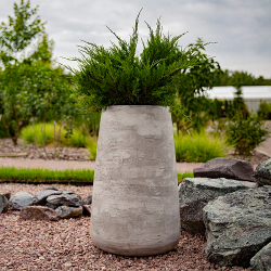 Кашпо Concretika Cone D38 H41 Concrete Grey Light