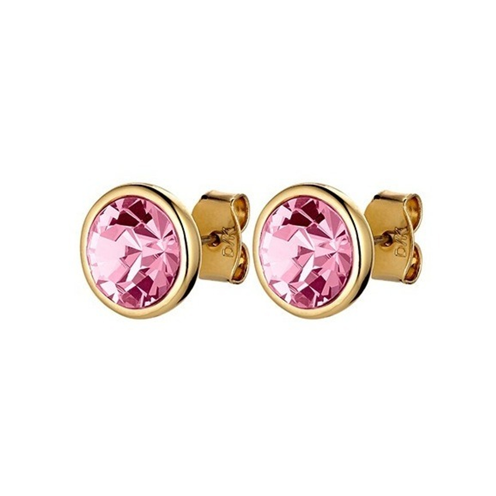 Серьги пусеты Dyrberg Kern DIA SG LIGHT ROSE 420000 R/G