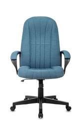 Кресло руководителя Бюрократ T-898AXSN синий 38-415 крестов. пластик