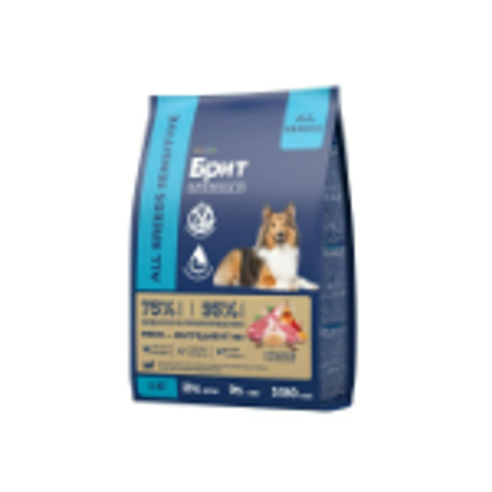 Корм для собак сухой BRIT PREMIUM "Dog Sensitive" для взрослых животных с чувствительным пищеварением, с ягнёнком и индейкой, 3 кг