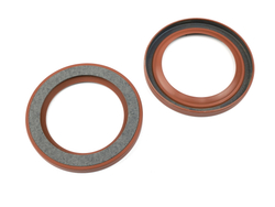 Сальник 90x120x11дв. ЯМЗ-650 Е-3,4 коленчатого вала передний (красный с губой/FPM+MKV+ФЕТР) Резинотехника г.Балаково ( ОЕ 650.1005033 МКВ+ фетр. )