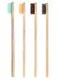 Бамбуковая зубная щётка средней жесткости, микс цветов