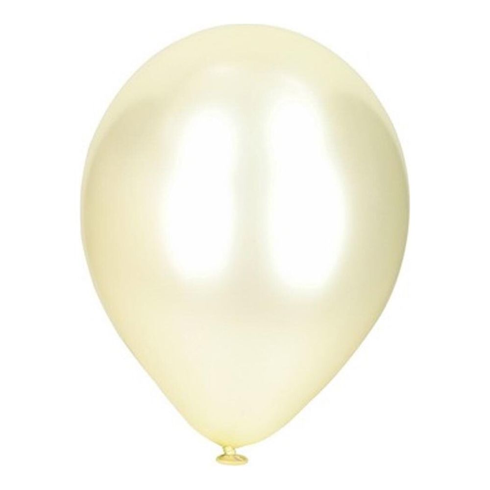 Воздушные шарики MC-Basir цвет белый металлик, 100 шт, размер №12