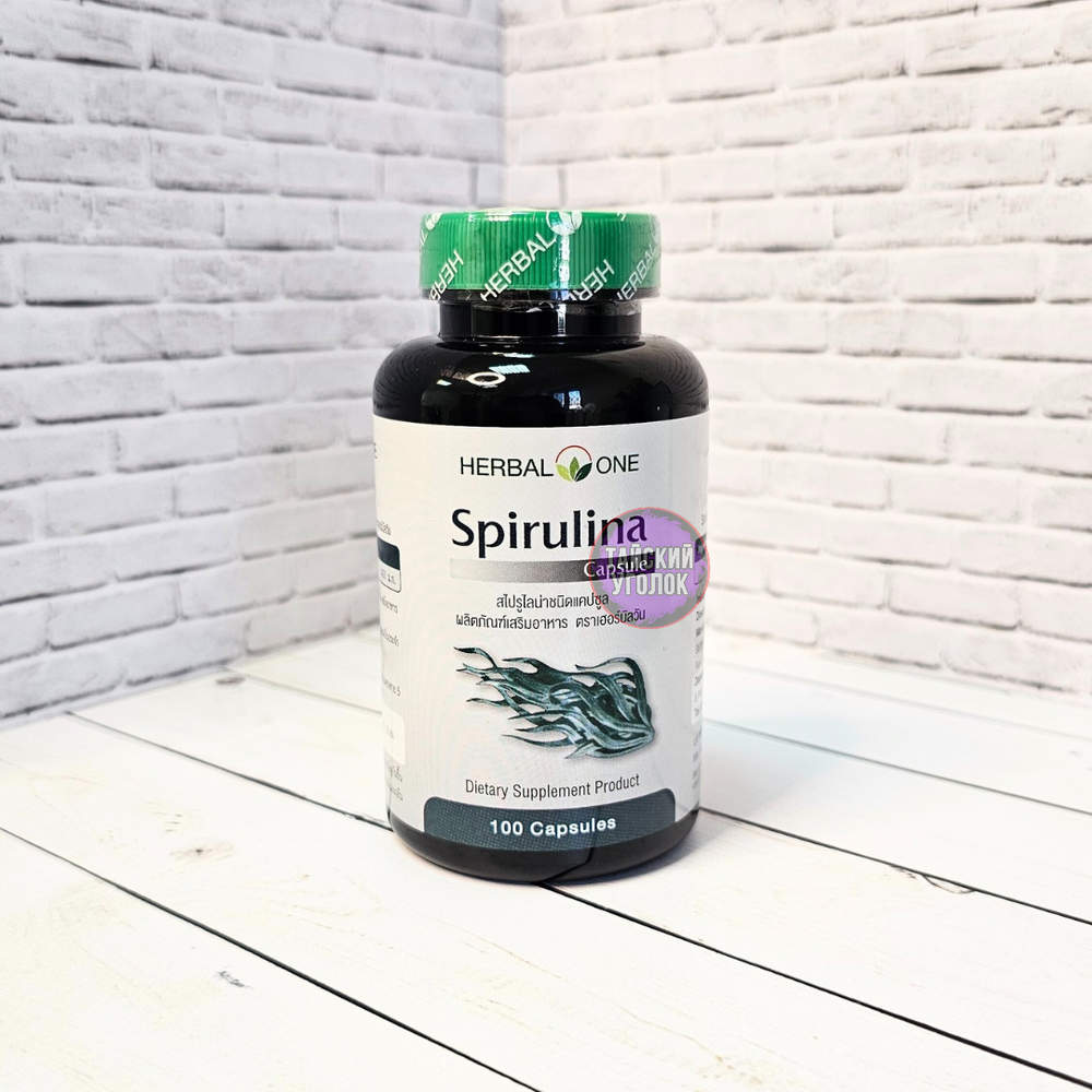 Капсулы Spirulina Capsule Herbal One Спирулина 100 капс.
