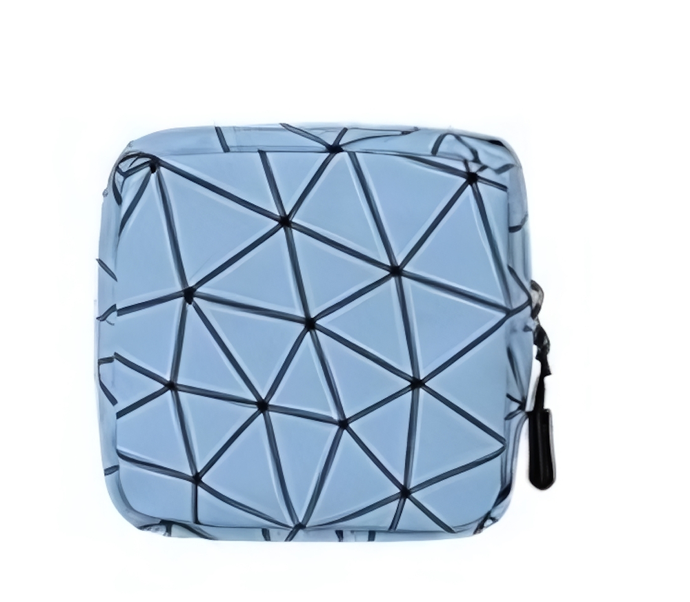 Косметичка прямоугольная «Women secret», цвет голубой, 11,8*11,5*3см