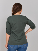 Лонгслив ЛНк-005/темно-зеленый
