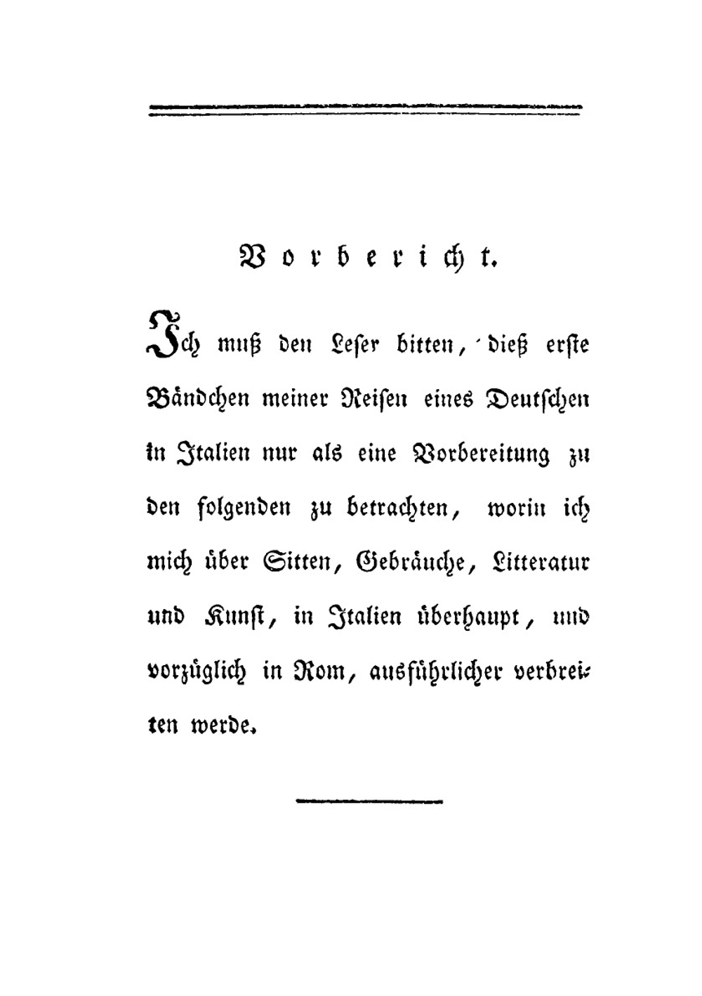 Reisen Eines Deutschen in Italien in Den Jahren 1786 Bis 1788. Erster Theil | K.P. Moritz