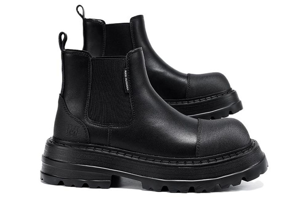 FAIRWHALE Ankle Boots Men"s Black