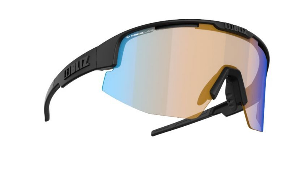 Очки BLIZ MATRIX SMALL Nordic Light Coral: Orange w blue multi, Matt Black 52107-13N