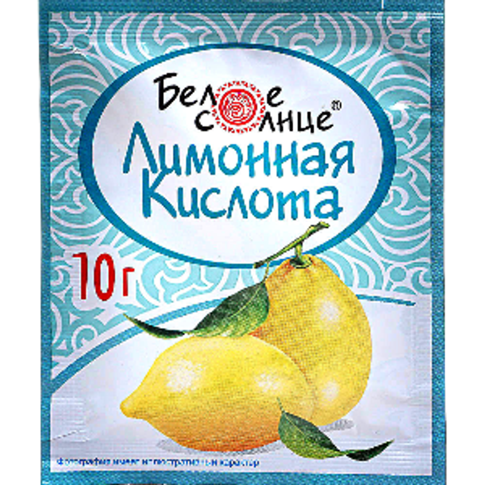 лимонная кислота 10гр (1х35) БЕЛОЕ СОЛНЦЕ